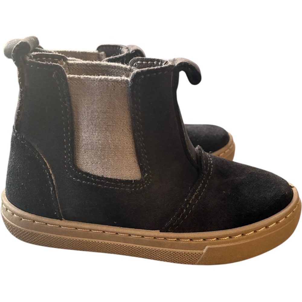 Cienta Black Suede Pull-On Elastic Chelsea Boots EU 25 (US 8 Toddler) - Picture 3 of 6